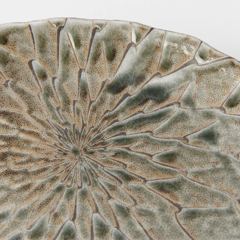 Moss Green D Shape Plate