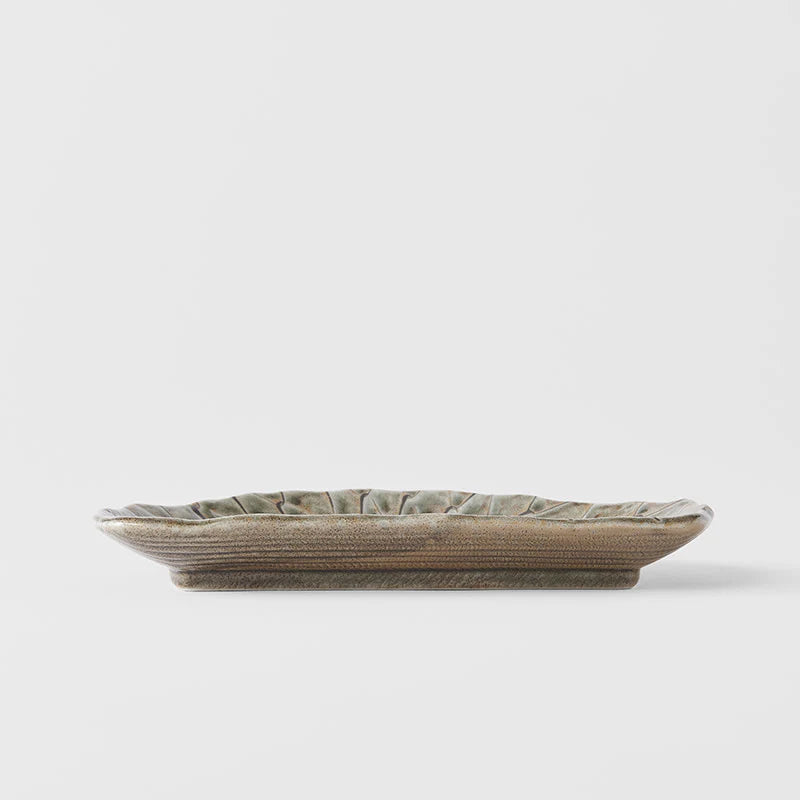 Moss Green D Shape Plate