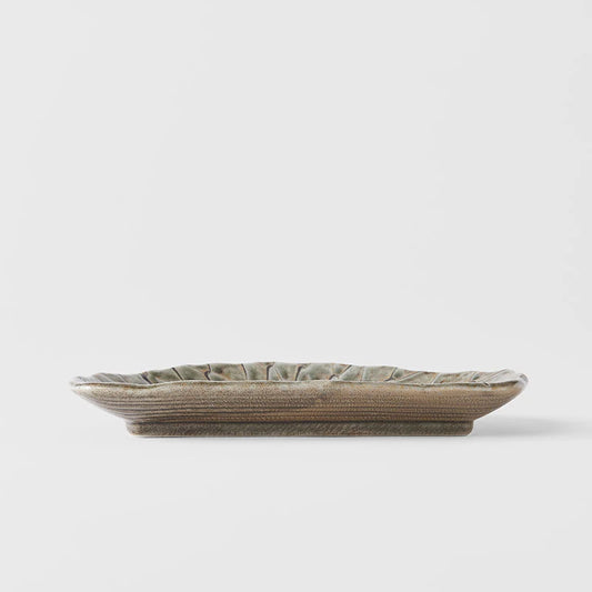 Moss Green D Shape Plate