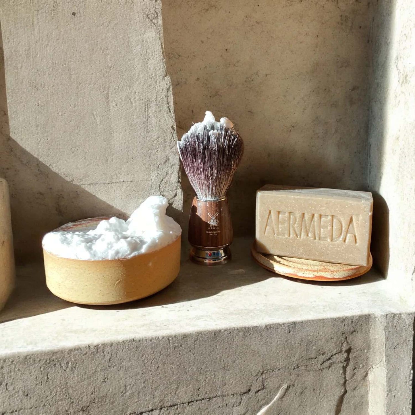 Shaving Soap - Beige Pottery