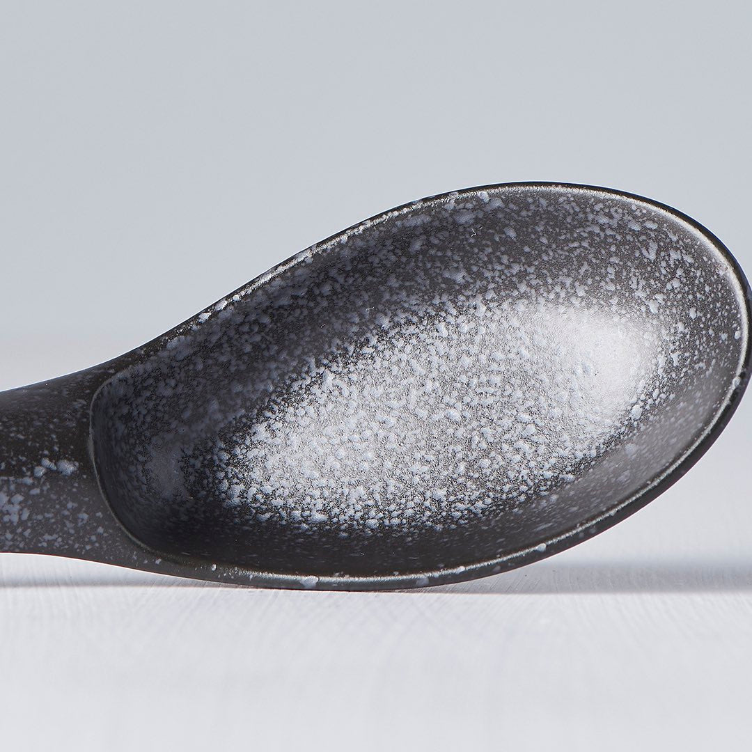 Matte Black Ceramic Spoon