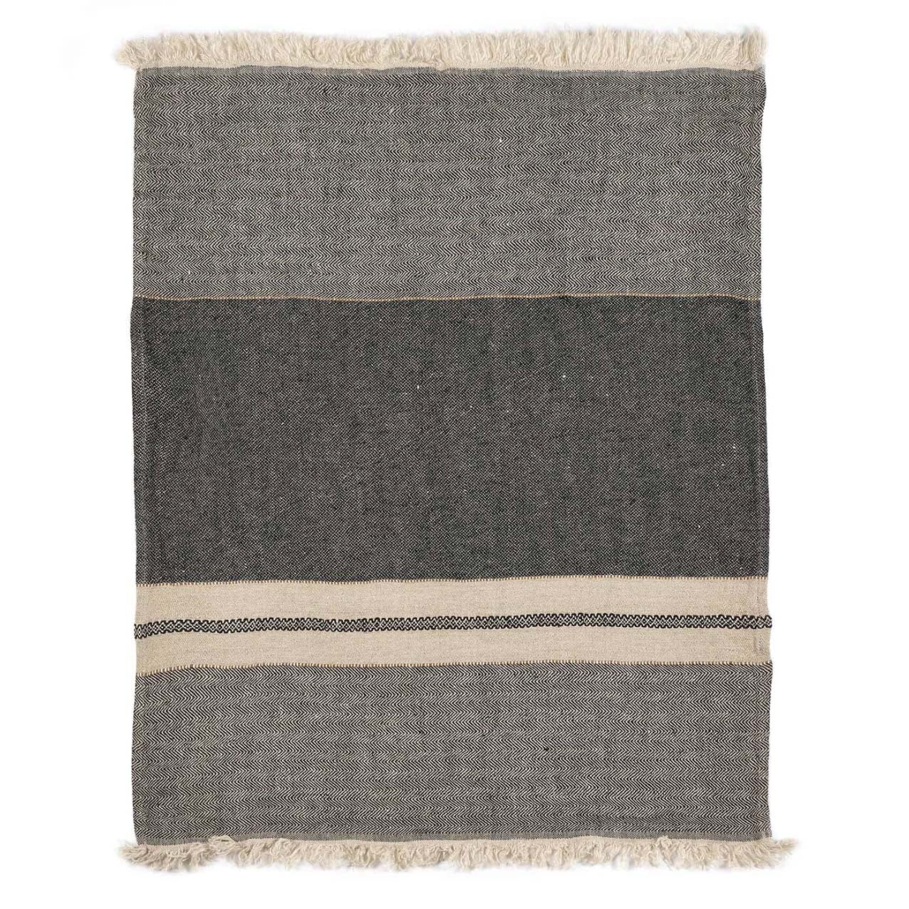 Tack Stripe Belgian Stripe Throw