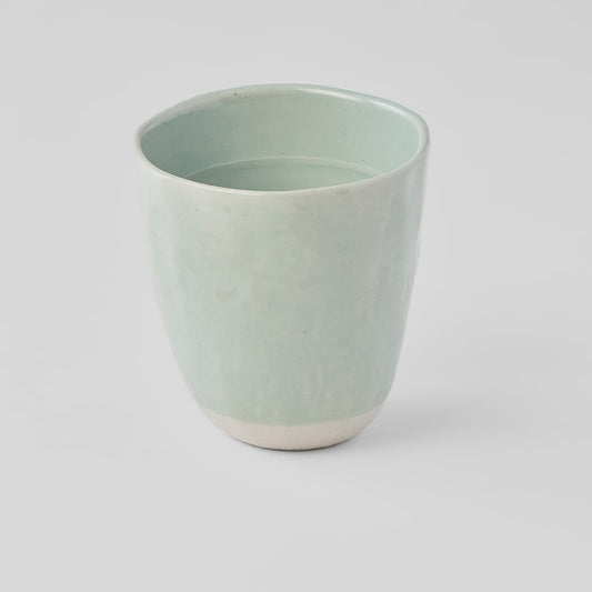 Teal Lopsided Large Mug